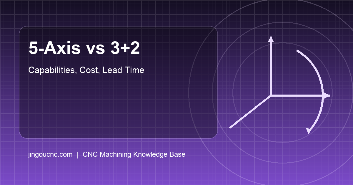 5-Axis CNC Machining vs 3+2: When to Use Each (Capabilities, Cost, Lead Time)