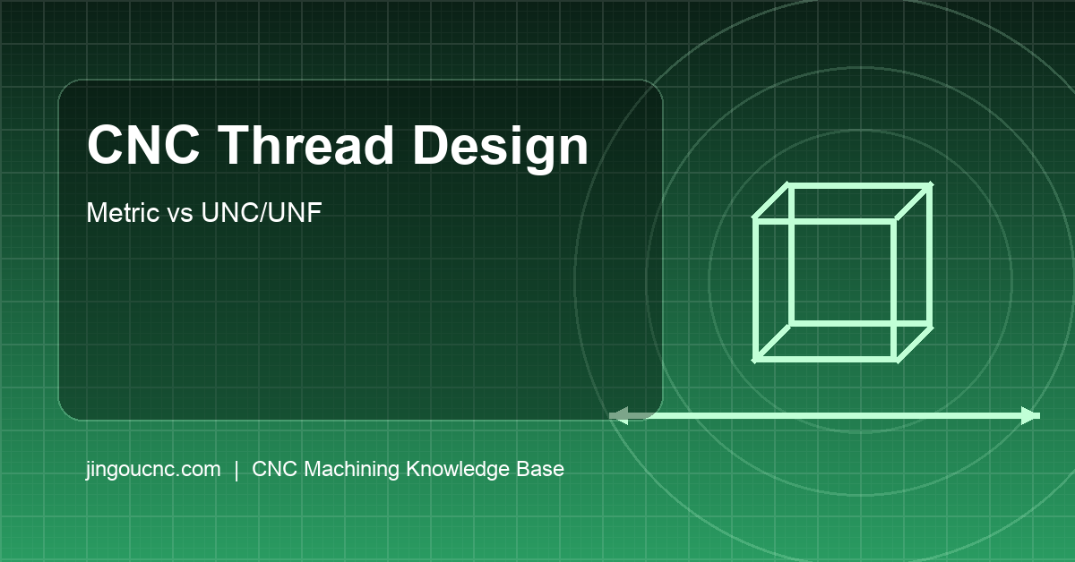CNC Thread Design Guide: Metric vs UNC/UNF, Thread Depth, and Helicoil Best Practices