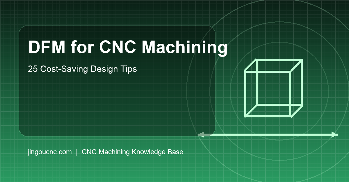 DFM for CNC Machining: 25 Design Tips to Reduce Cost and Lead Time